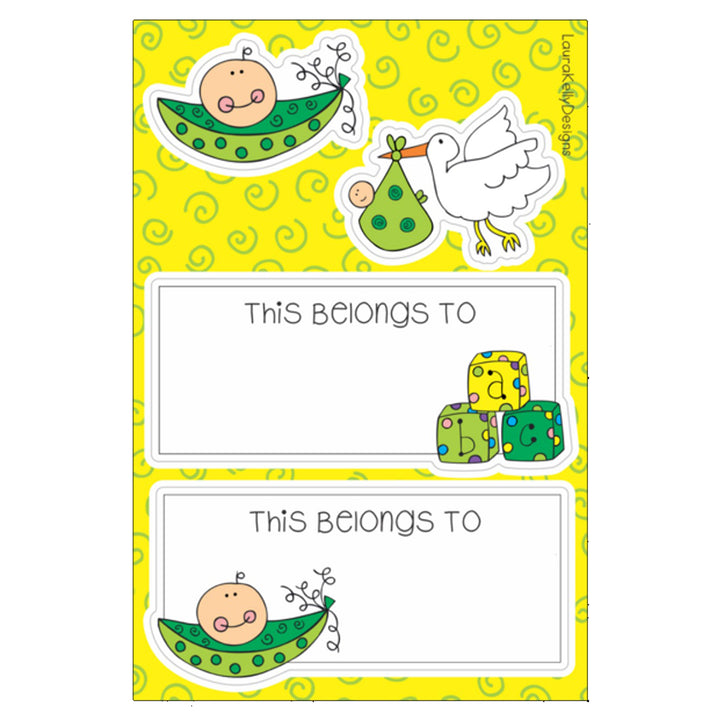 Baby Vinyl Sticker Pack by Laura Kelly Designs