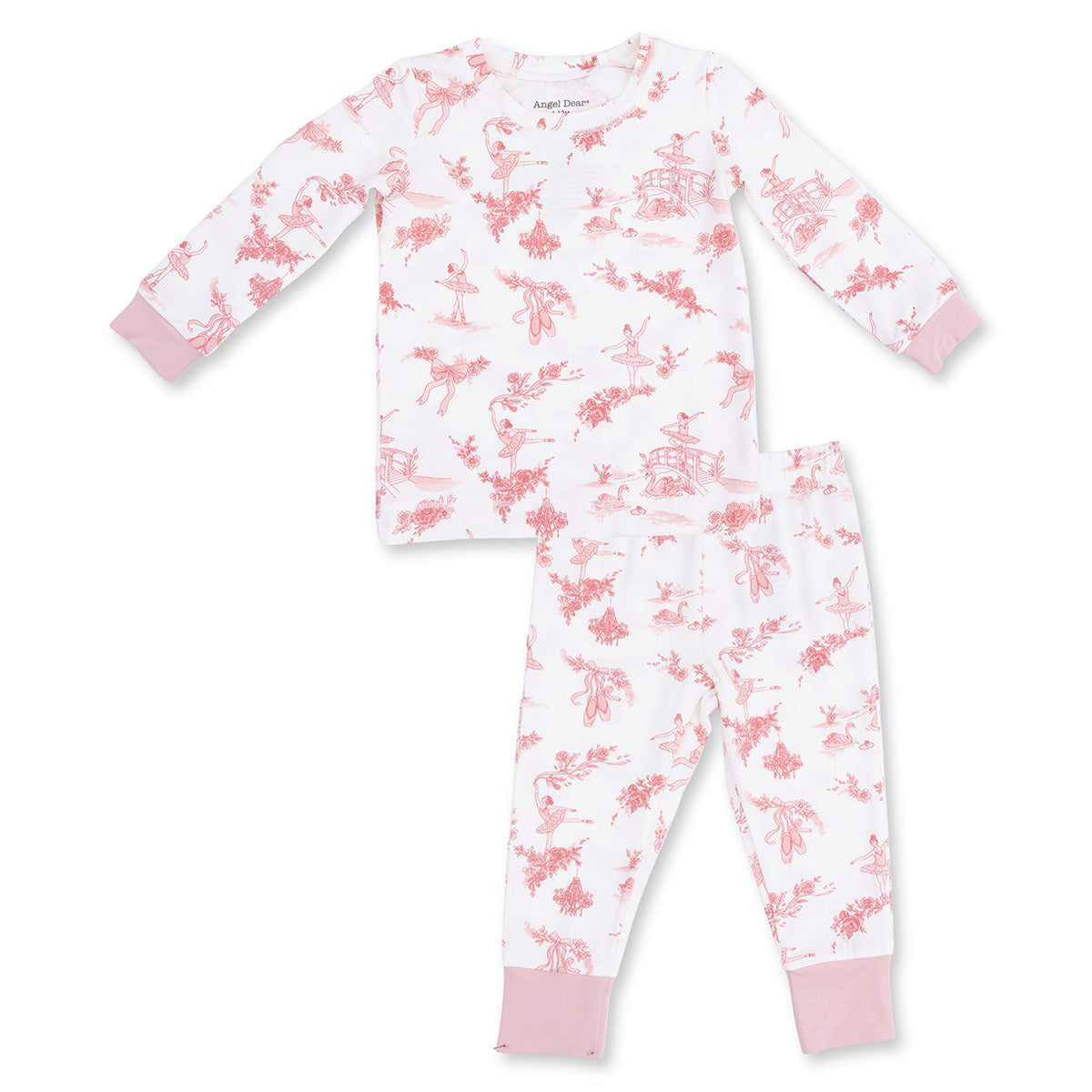 Ballet Toile Long-Sleeve Loungewear Set by Angel Dear
