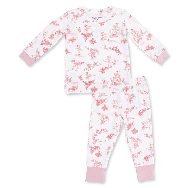 Ballet Toile Long-Sleeve Loungewear Set by Angel Dear