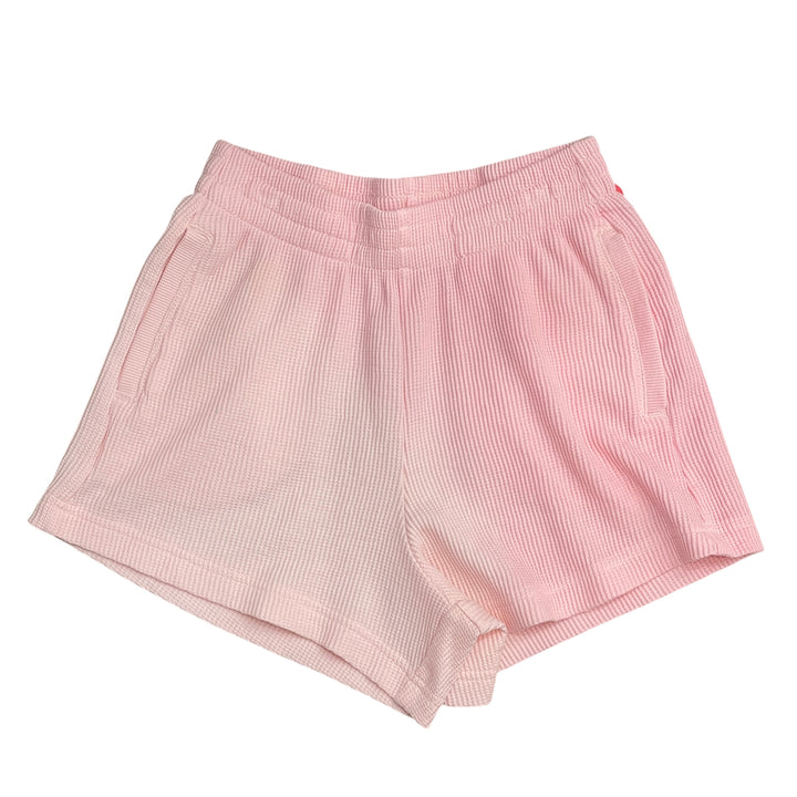 Barely Pink Dip Dye Waffle Short by Paper Flower