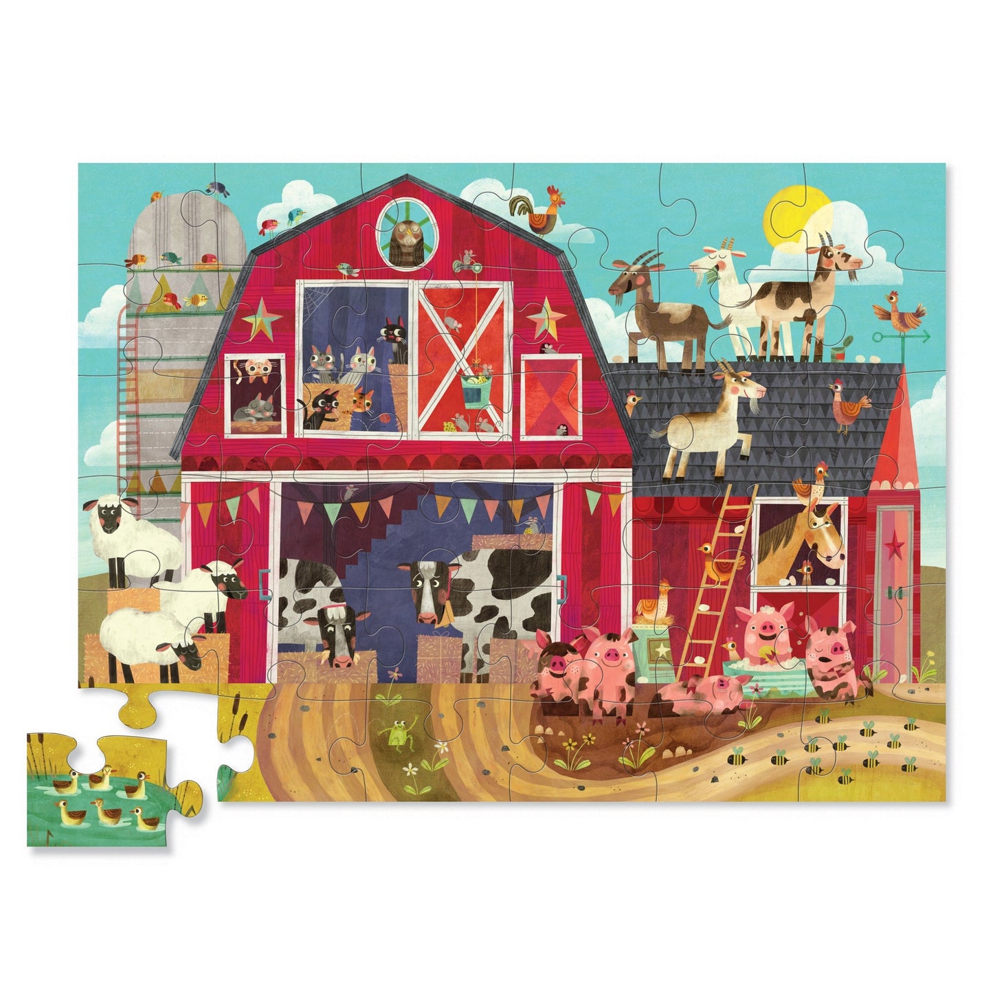 Crocodile Creek Barnyard Buddies 36-Piece Puzzle (Age 3+)