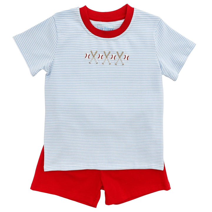 Baseball Short Set by Itsy Bitsy