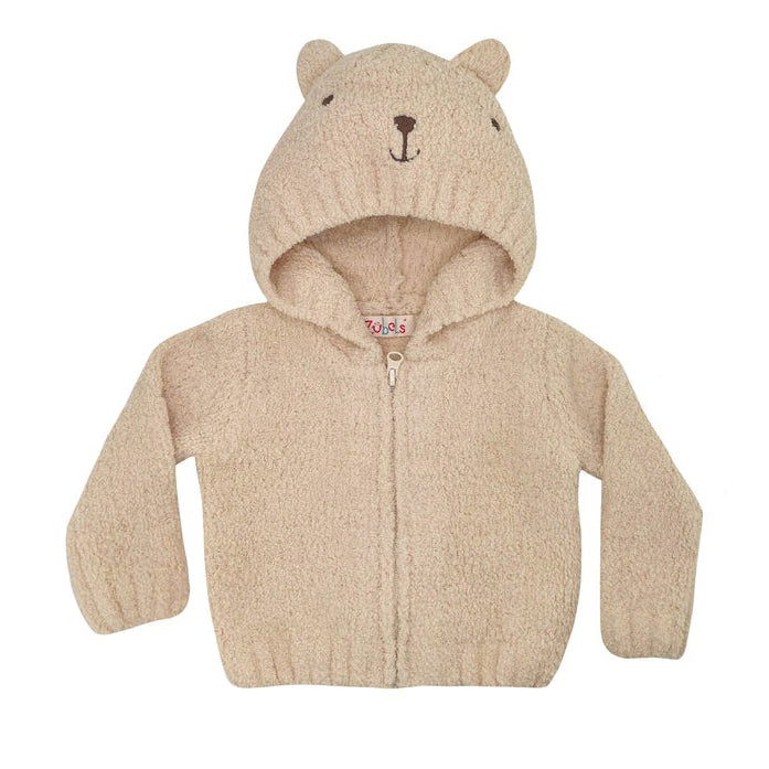 Bear Hooded Chenille Sweater by Zubels