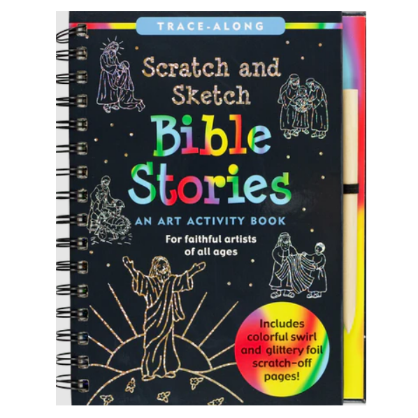 Scratch & Sketch Art Activity Book - Bible Stories
