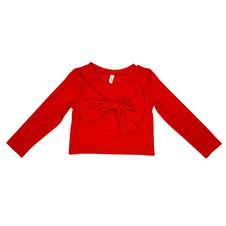 Red Big Bow Top by ML Kids