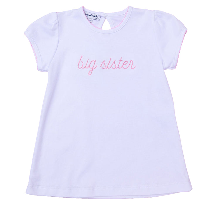 Big Sister Embroidered Shirt by Magnolia Baby