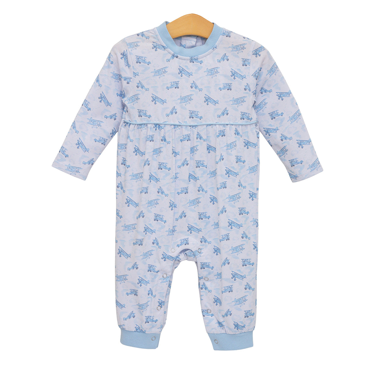 Up, Up and Away Biplanes Print Romper by Trotter Street Kids