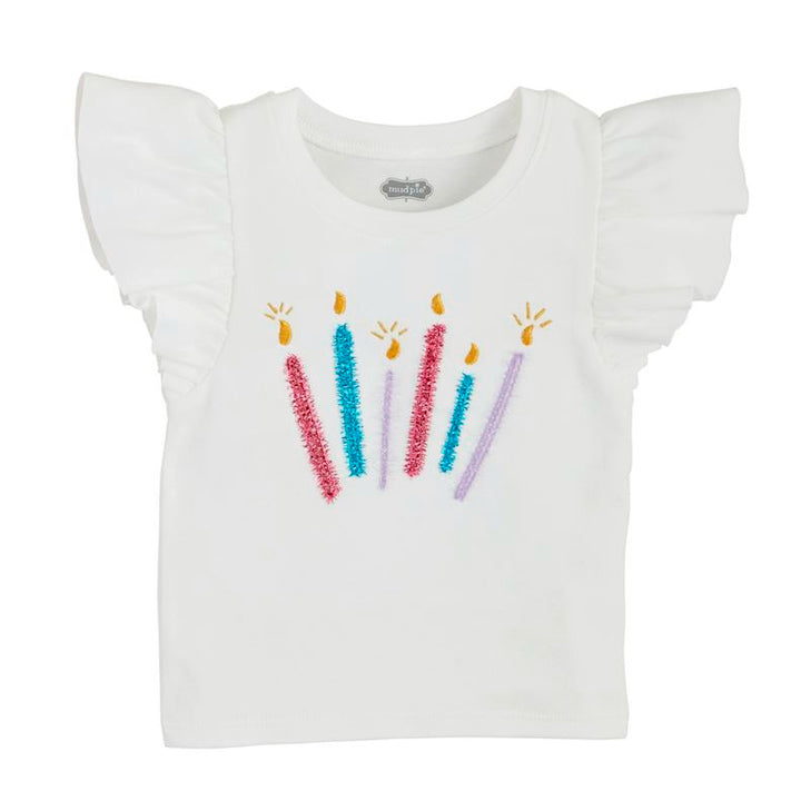 Birthday Candles Tee by Mud Pie