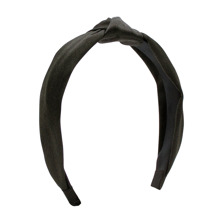 Black Satin Wrap Knot Headband by Wee Ones