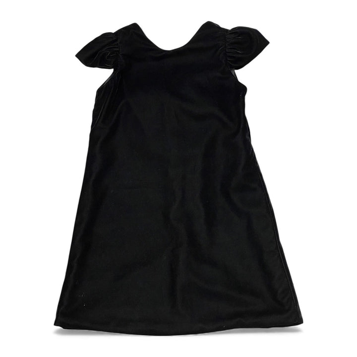 Black Velvet Aline Dress with Large Red Bow on Back by Susanne Lively