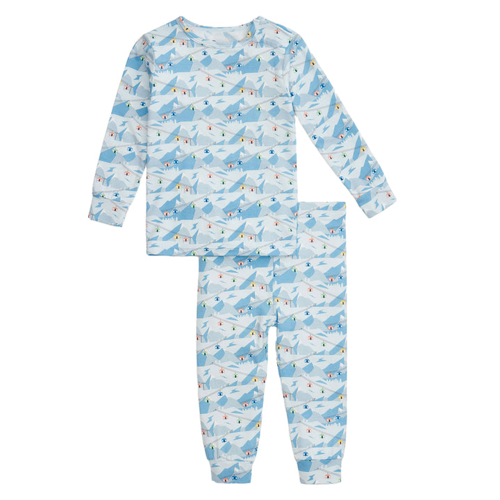 Blue Apres Ski Chic Modal Pajamas by Magnetic Me
