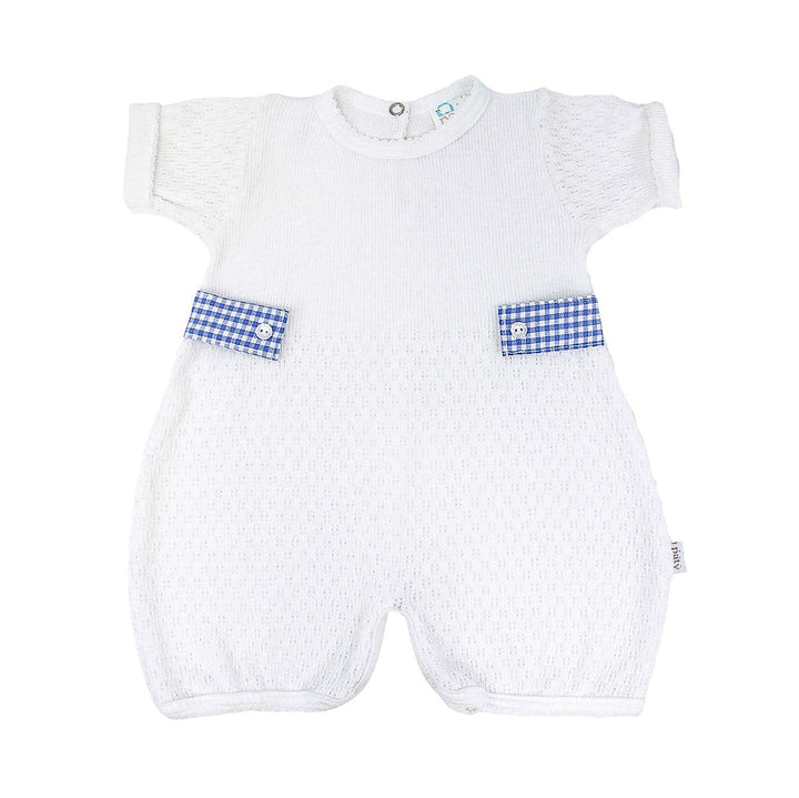 Blue Gingham Side Tabs Bubble by Paty