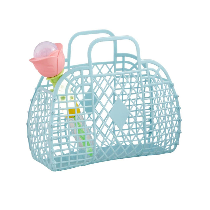 Blue Jelly Tote with Bubbles by Mud Pie