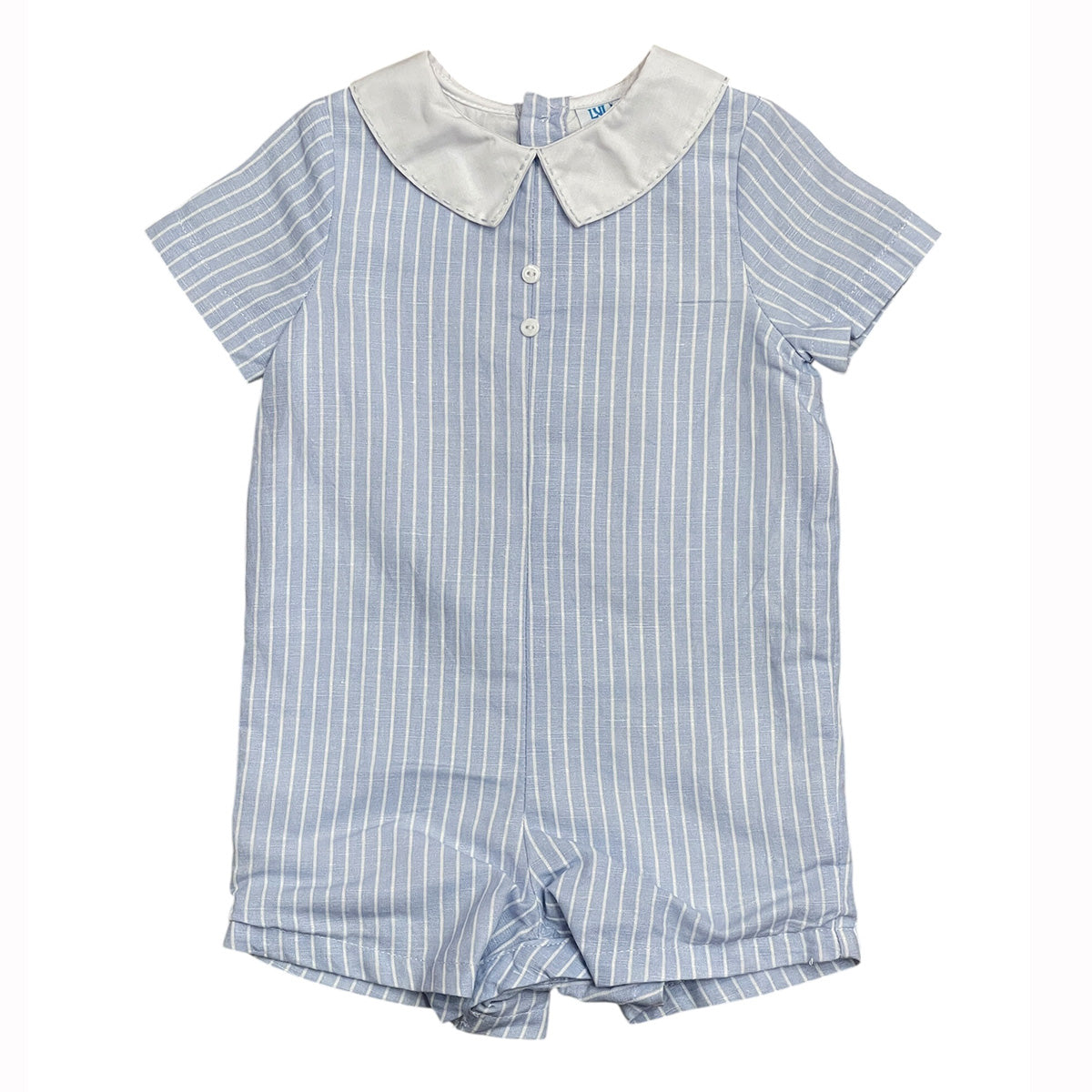 Blue Stripe Romper by Luli & Me