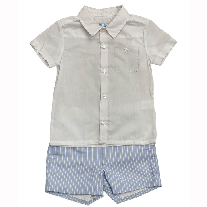 Blue Stripe Short Set by Luli & Me