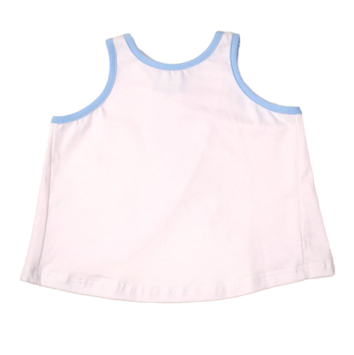 White Top with Blue Trim by Color Works