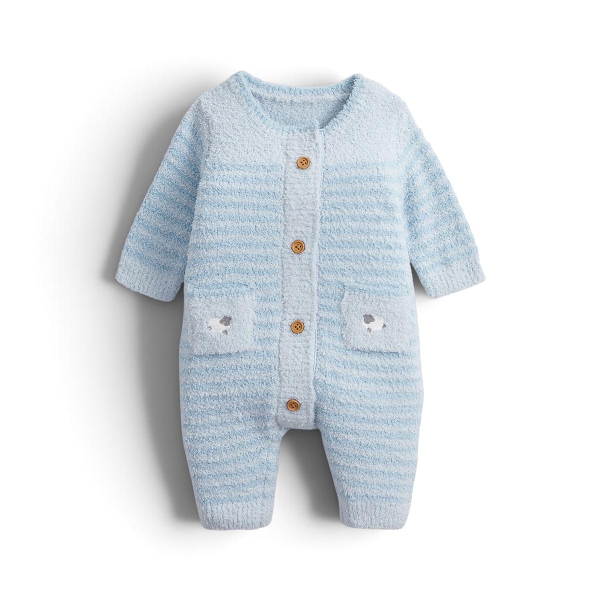 Blue Chenille Sweater Romper by Magnetic Me