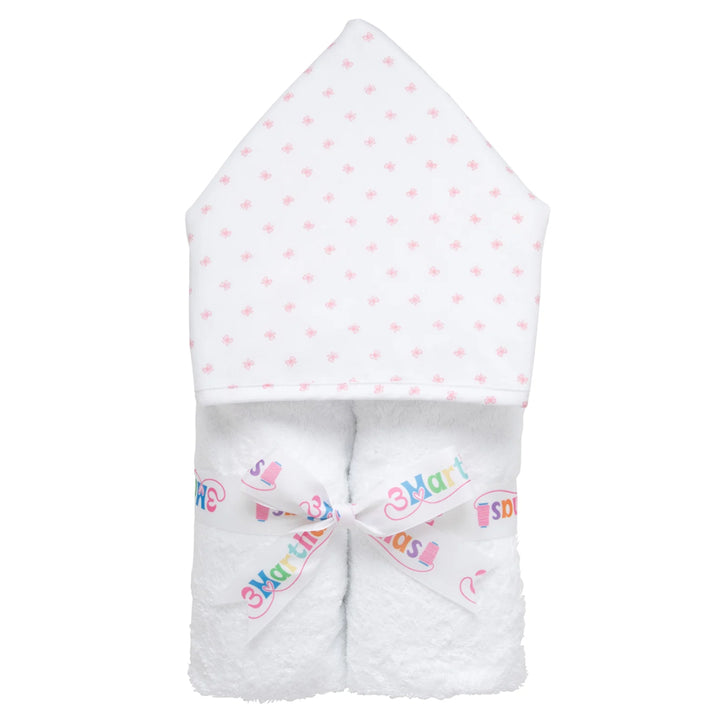 Bow Fabric Everykid Hooded Towel by 3 Marthas