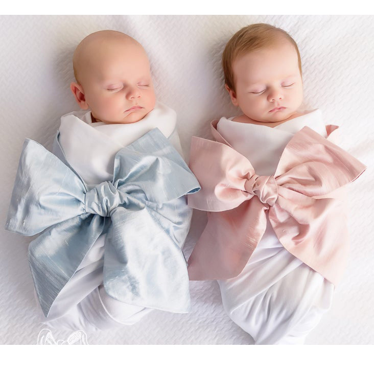 TBBC Bow Swaddle - Silk (3 Colors)