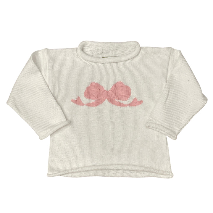 Large Bow Roll-Neck Sweater by Luigi