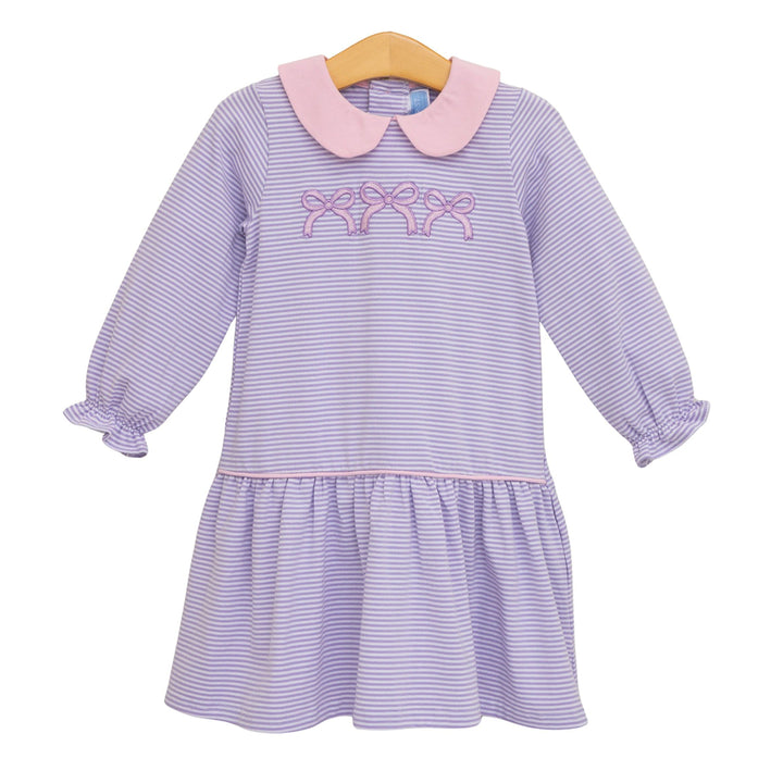 Lavender Bows Dress by Trotter Street Kids
