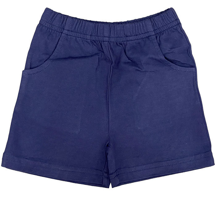 Luigi Boy's Jersey Shorts with Pockets - Dark Royal