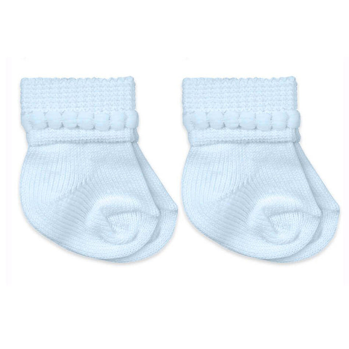 Blue Jefferies Newborn Bubble Bootie Socks 2-Pack