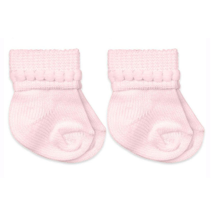 Pink Jefferies Newborn Bubble Bootie Socks 2-Pack