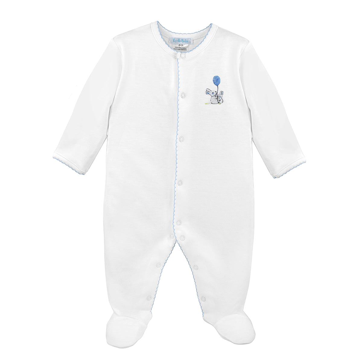 Boy Bunnies Picnic Footie by Lyda Baby