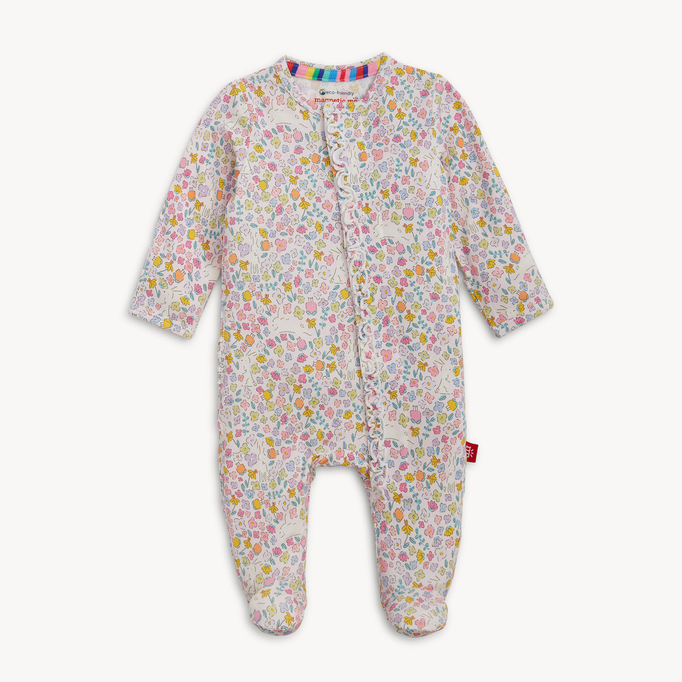 Bunny Blossom Ruffle Footie by Magnetic Me