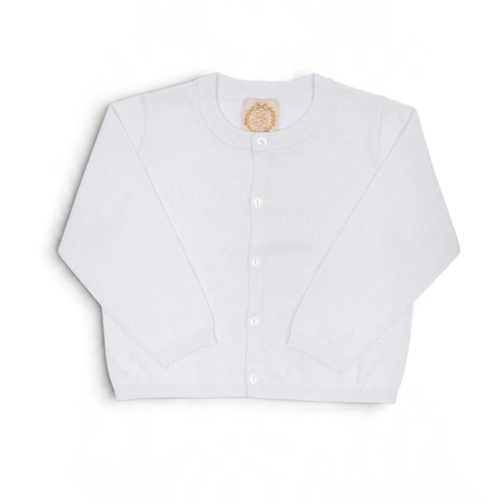 Worth Avenue White Cambridge Cardigan by The Beaufort Bonnet Company