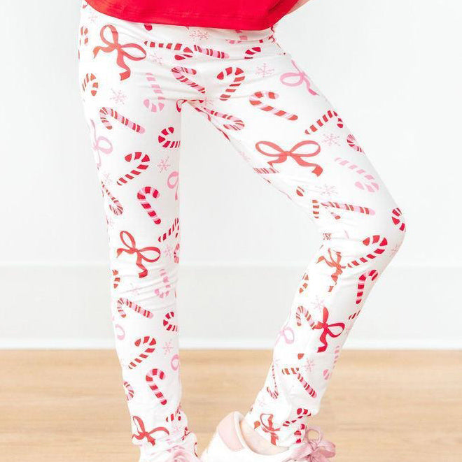 Candy Cane Lane Leggings by Mila & Rose