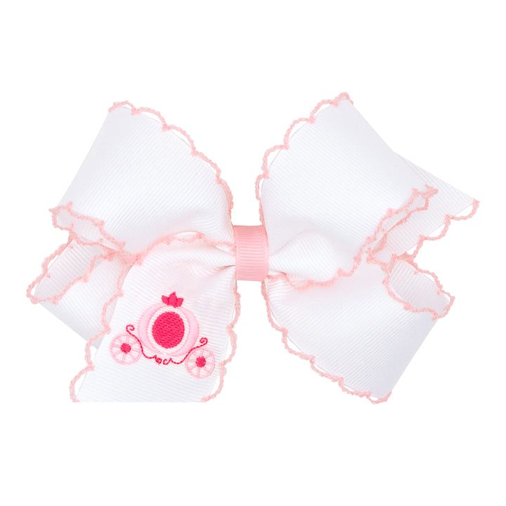 Carriage Embroidered Bow by Wee Ones (2 sizes)