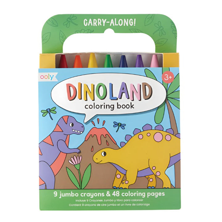 Ooly Carry Along Coloring Book Kit - Dinoland