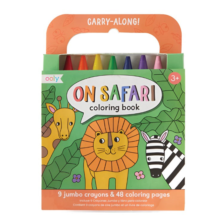 safari theme coloring book