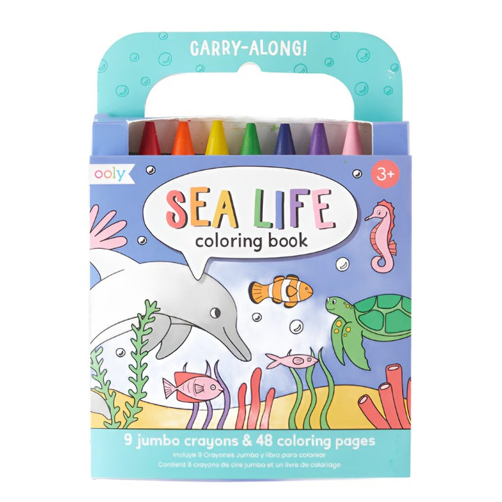 Ooly Carry Along Coloring Book Kit - Sea Life
