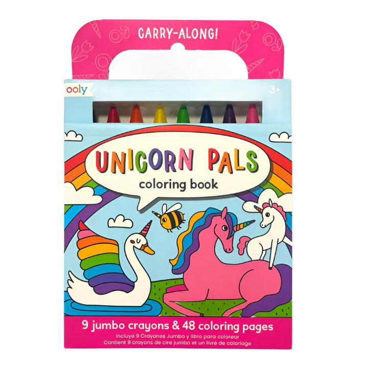 Ooly Carry Along Coloring Book Kit - Unicorn Pals