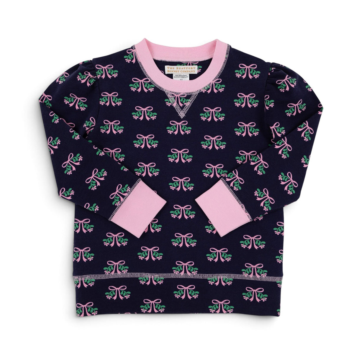 Beloved Bows Puffed Sleeve Cassidy Comfy Crewneck by The Beaufort Bonnet Company