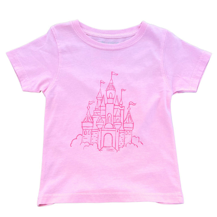 Castle Pink Tee Shirt by Mustard & Ketchup Kids