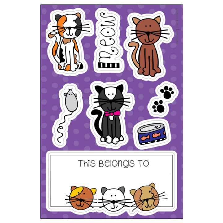 Cats Vinyl Sticker Pack by Laura Kelly Designs
