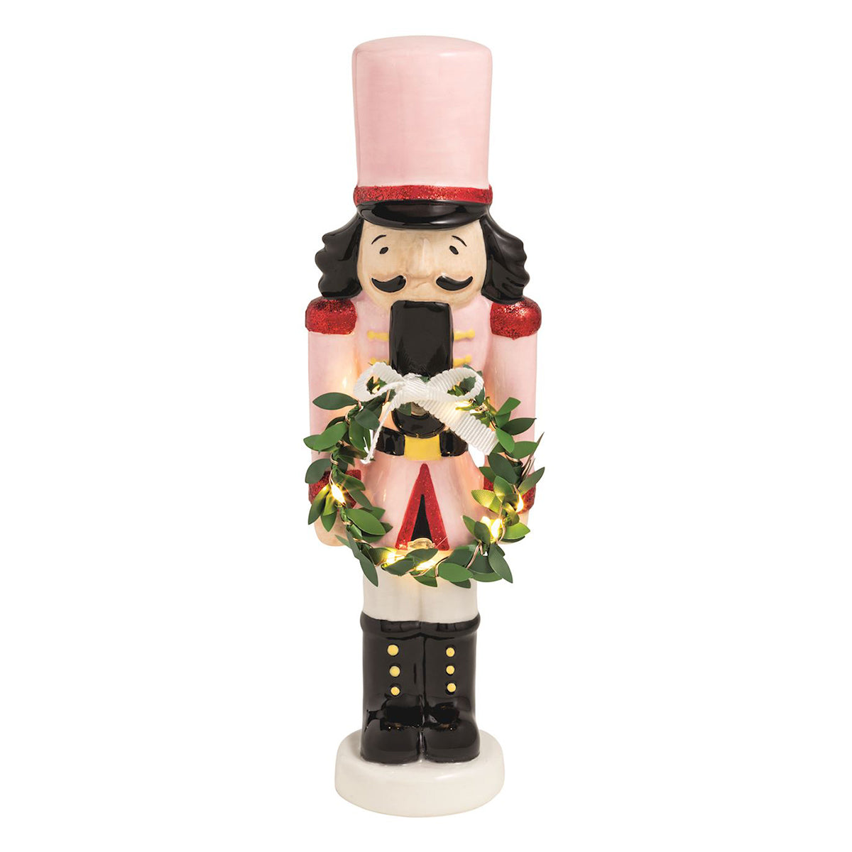 Pink Nutcracker Light-Up Sitter by Mud Pie