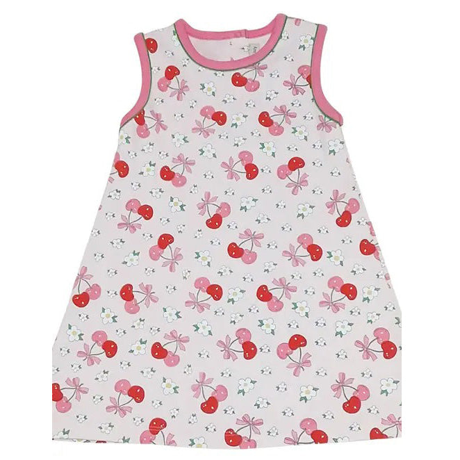 Cherries A-Line Dress by Marco & Lizzy