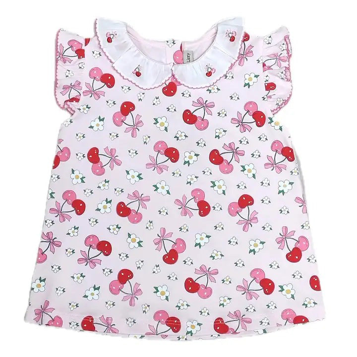 Cherries Short Set by Marco & Lizzy
