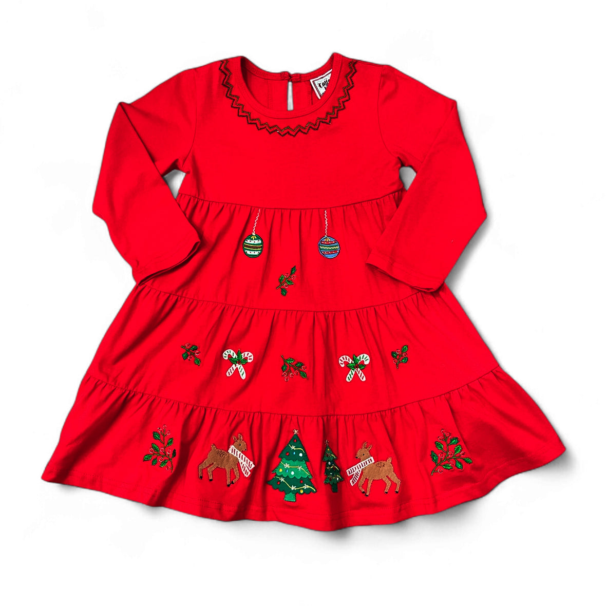 Christmas Embroidery Dress by Cotton Kids