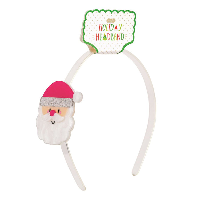 Pink Santa Acrylic Headband by Mud Pie