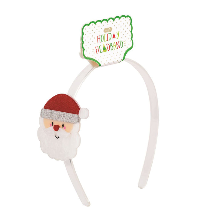 Red Santa Acrylic Headband by Mud Pie