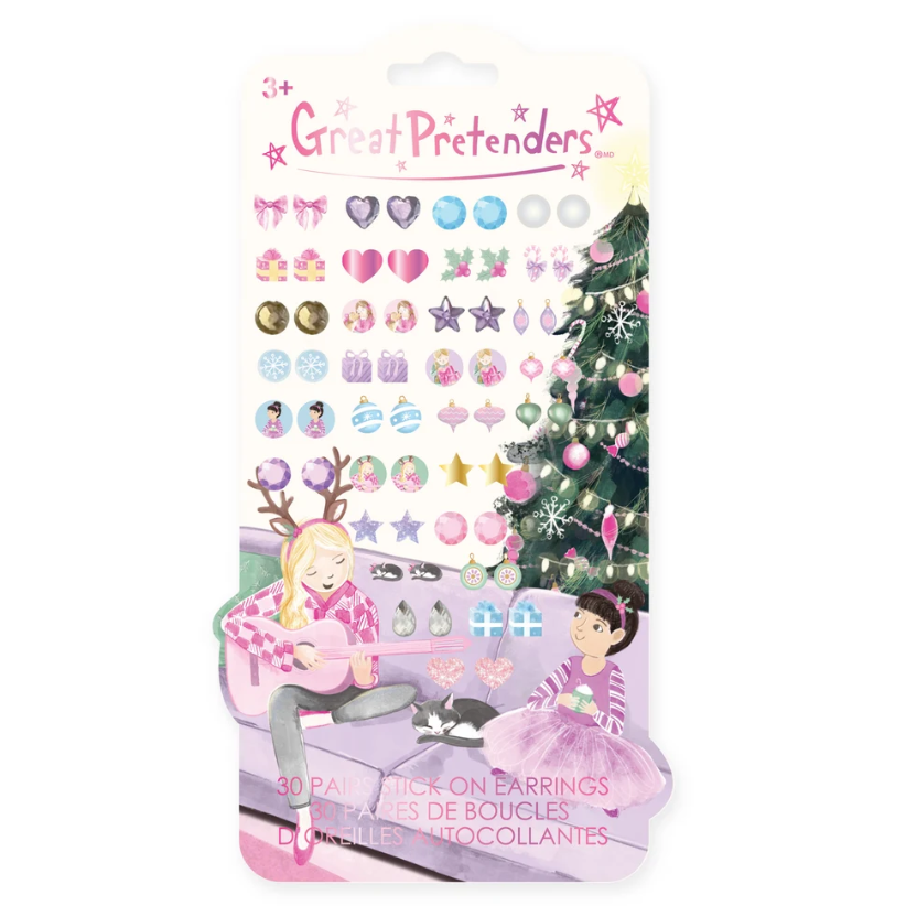 Christmas Sticker Earrings by Great Pretenders