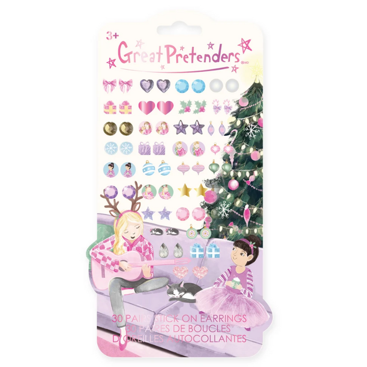 Christmas Sticker Earrings by Great Pretenders