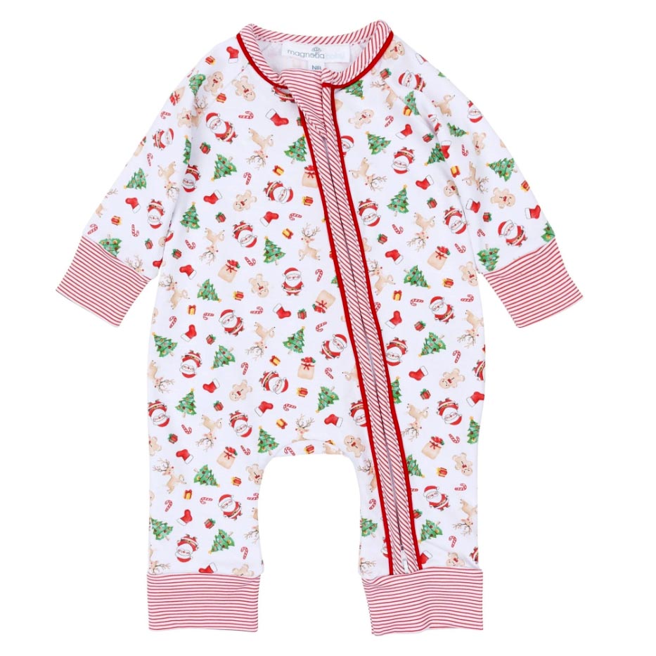 Christmas Magic Print Playsuit by Magnolia Baby