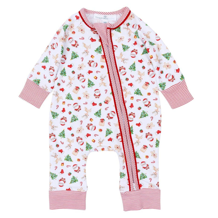 Christmas Magic Print Playsuit by Magnolia Baby